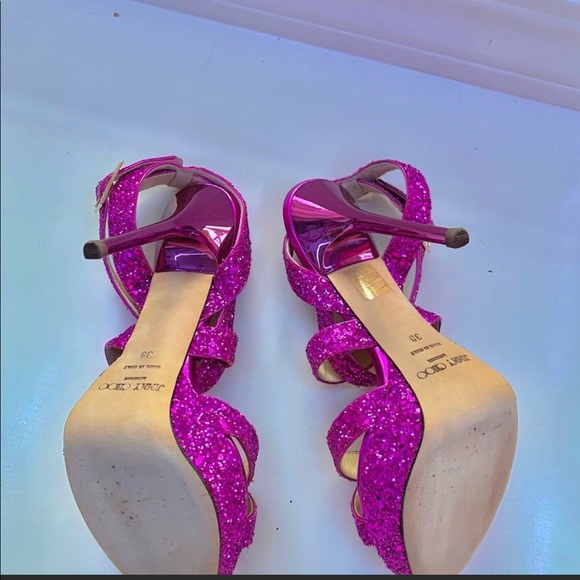 Jimmy Choo Vamp Course Glitter Stilettos - Picture 5 of 8